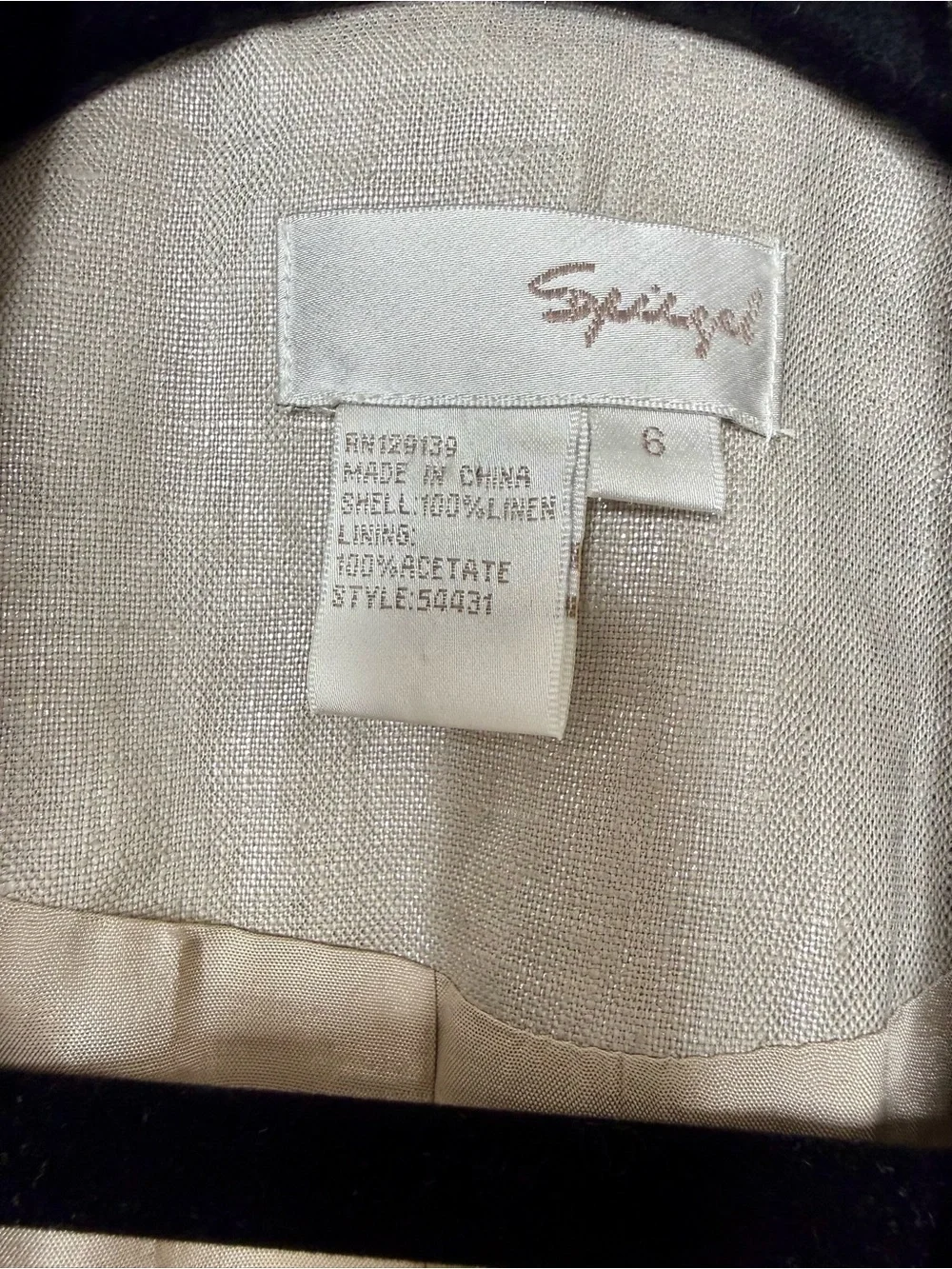 Spiegel Metallic Silver-Tone Blazer